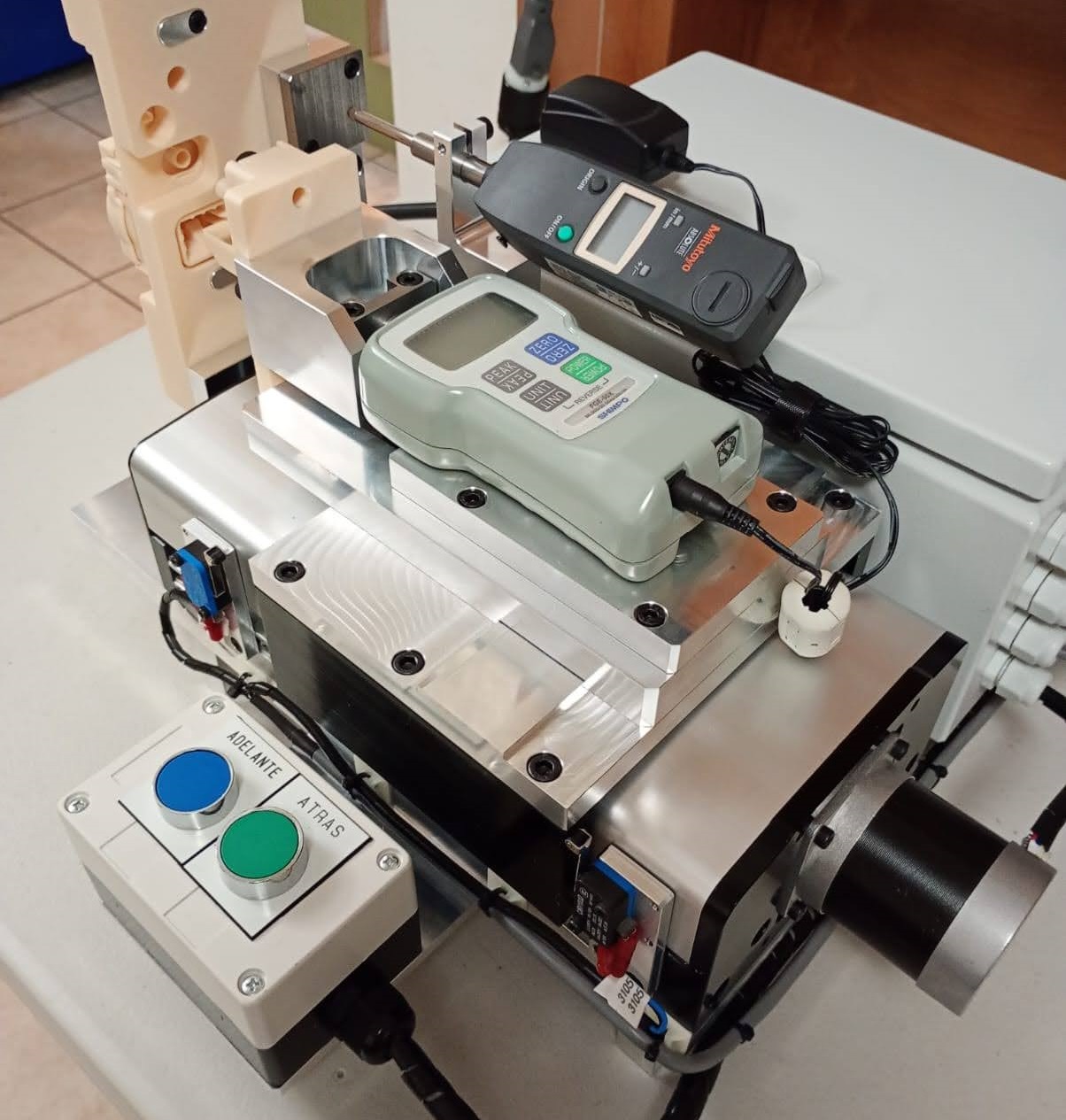 Fixture para medición de fuerza de activación